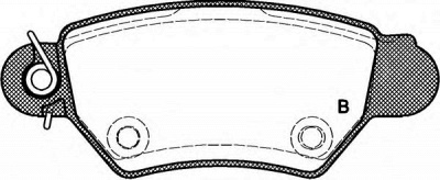OPEN PARTS bpa068502 -  Комплект тормозных колодок, дисковый тормоз